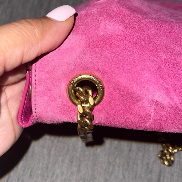 Kate Medium Reversible YSL Crossbody Bag in Suede And Smooth Leather - Picture 4 of 9